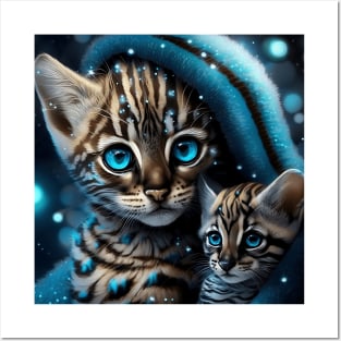 Bengal Cat Family Posters and Art